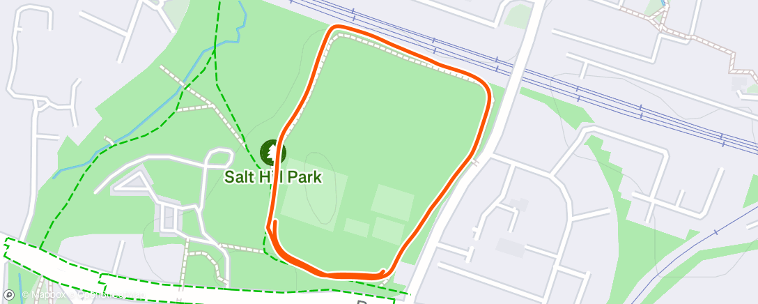 Map of the activity, Morning Run