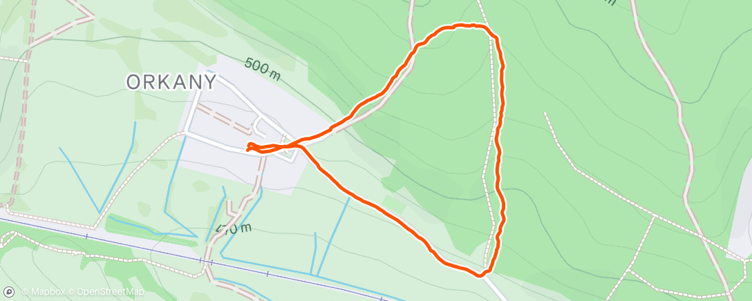 Map of the activity, Lunch Walk