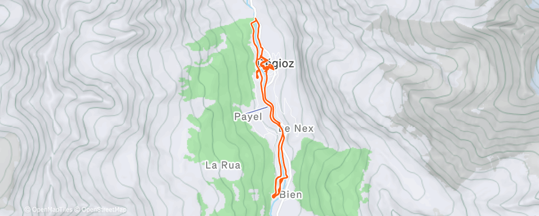 Карта физической активности (Sessione di sci nordico all’ora di pranzo)