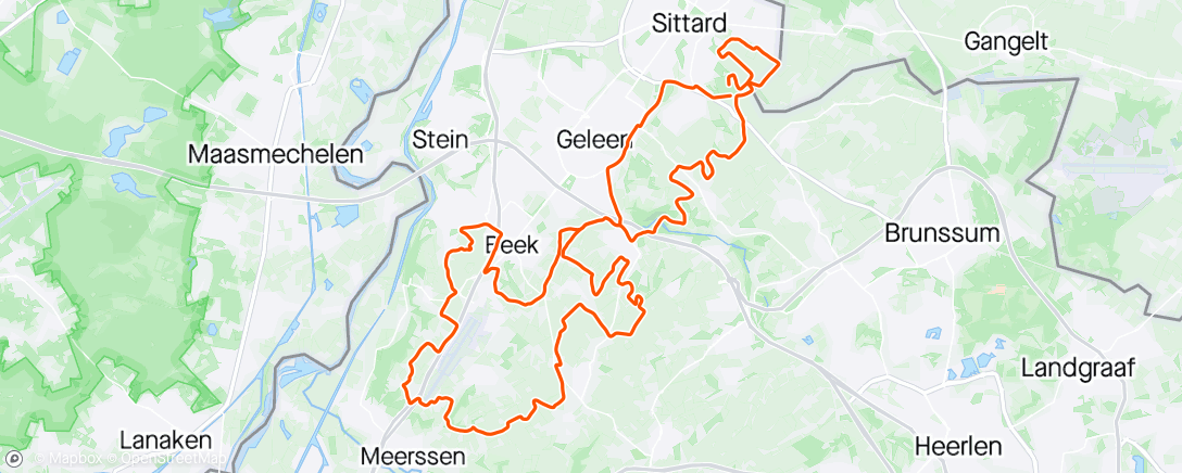 Map of the activity, Limburg gravel ontdekken met Myrth