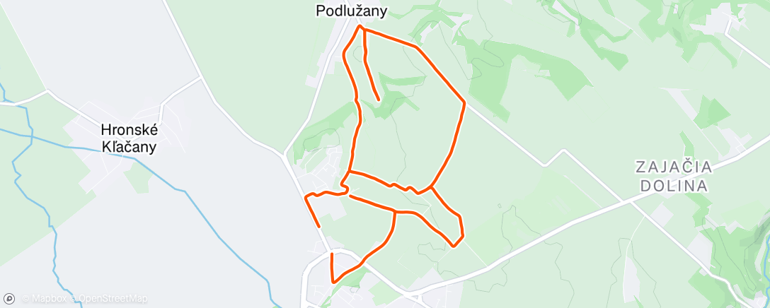 Map of the activity, Morning Walk