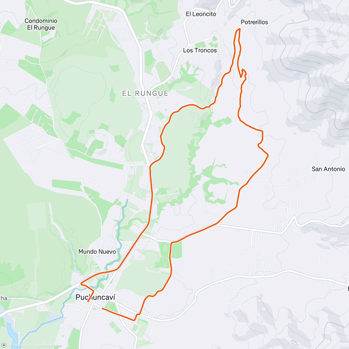Map of the activity, Oreandome 🚴🏽‍♂️😝