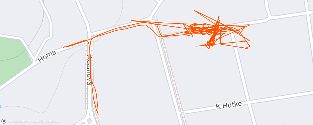 Map of the activity, Evening Workout