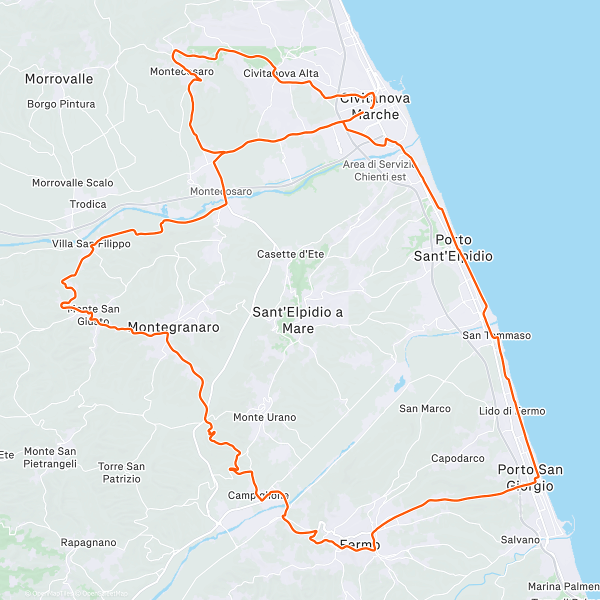 Map of the activity, Chill