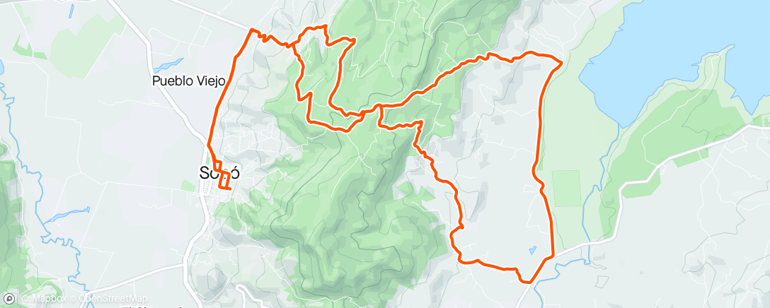 Map of the activity, MTB