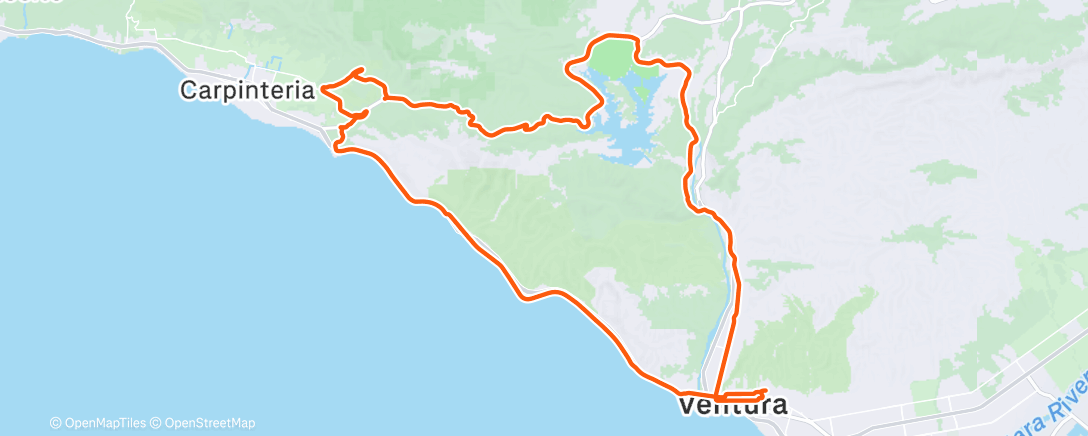 Map of the activity, Morning Ride