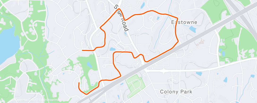 Map of the activity, Home Urban Loop