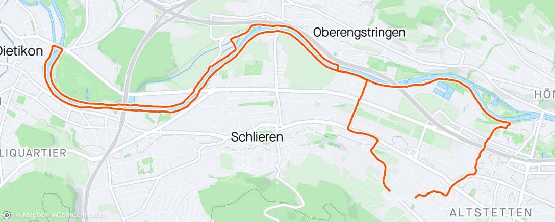 Map of the activity, Dietikon check