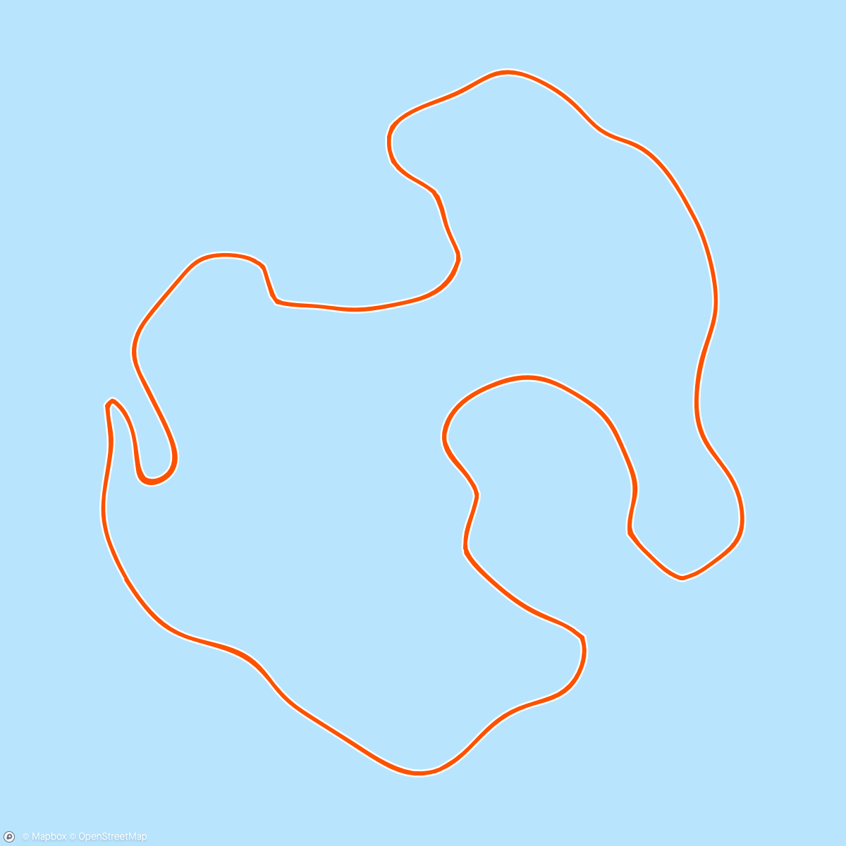 Map of the activity, Zwift - 05. Endurance Ascent [Lite] on Volcano Circuit in Watopia