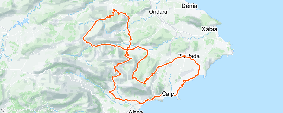 Map of the activity, Sortie vélo le matin