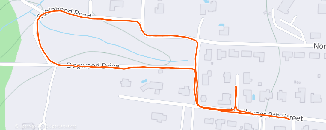 Map of the activity, Afternoon Walk