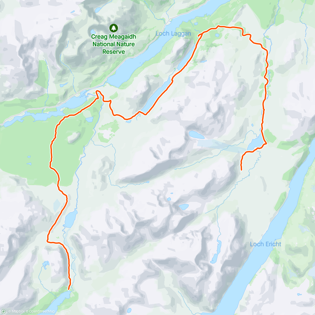 Map of the activity, Scottish Gravel Day 2
