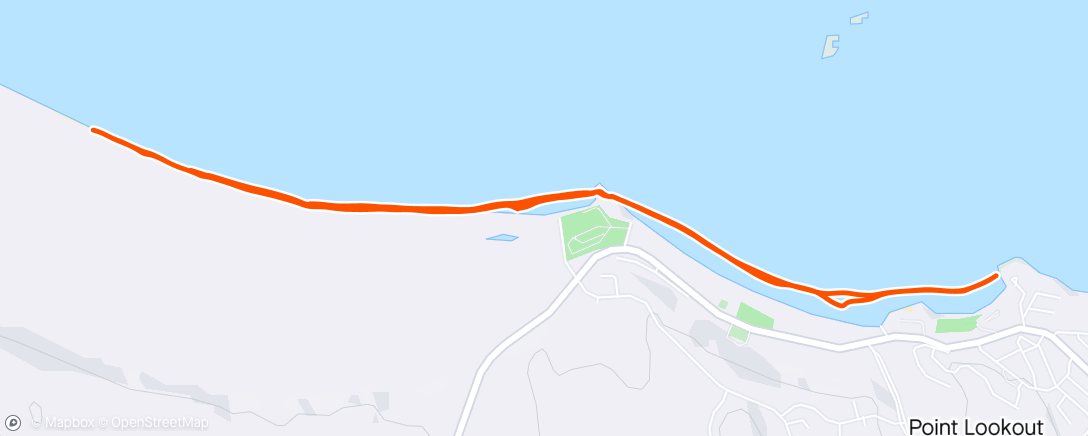 Map of the activity, Straddie Long Run