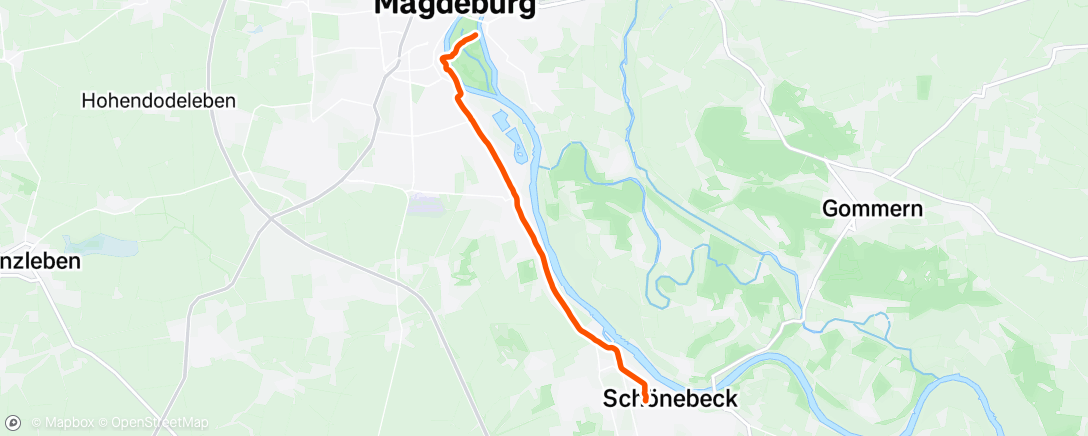 Map of the activity, Fahrt am Nachmittag