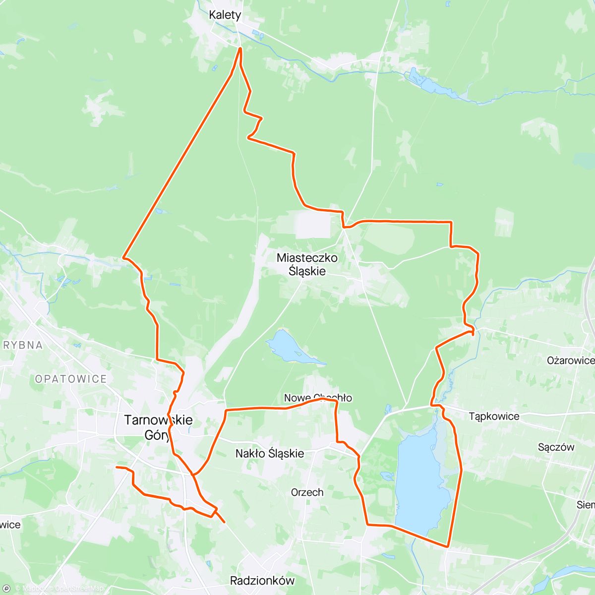 アクティビティ「Spokojny gravel」の地図