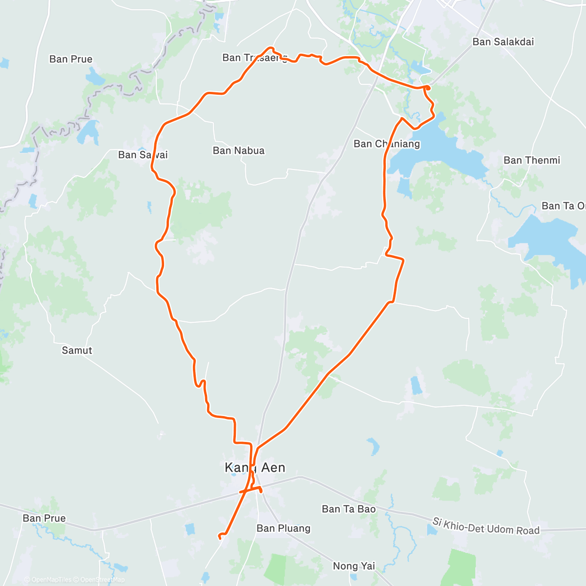 Map of the activity, Up to Surin immigration.  90 day report.
