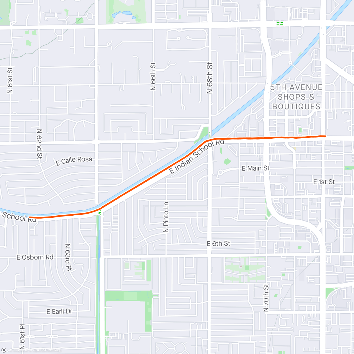 Map of the activity, Before drive to Boulder
