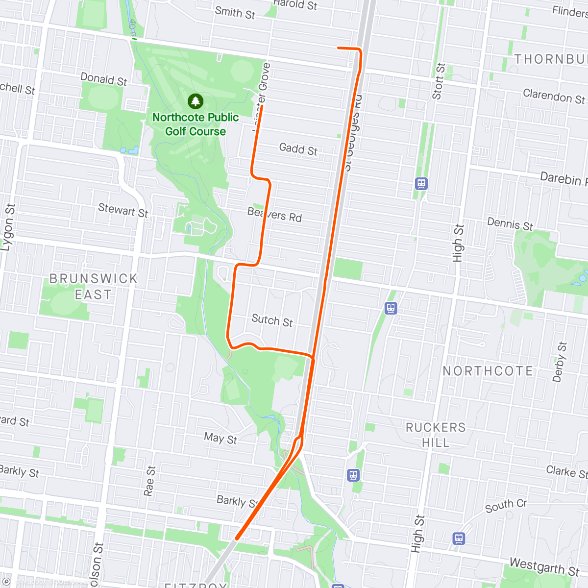 Map of the activity, Casa white’s bikes casa