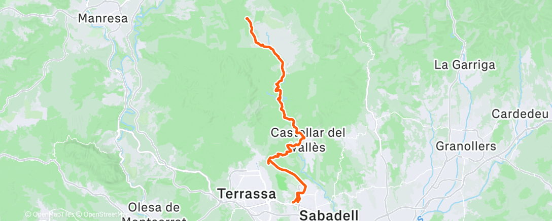 Карта физической активности (Bicicleta por la mañana)