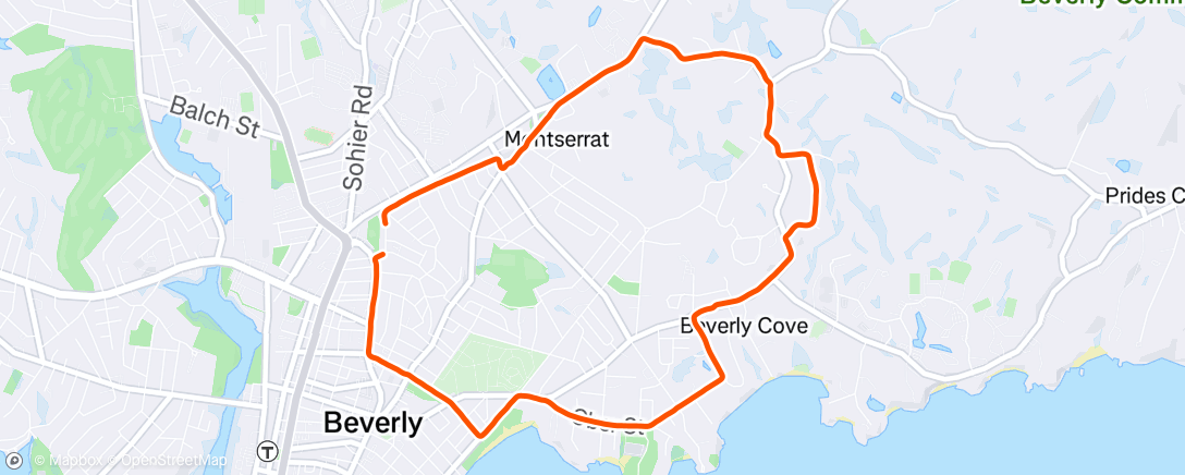 Map of the activity, Morning Run