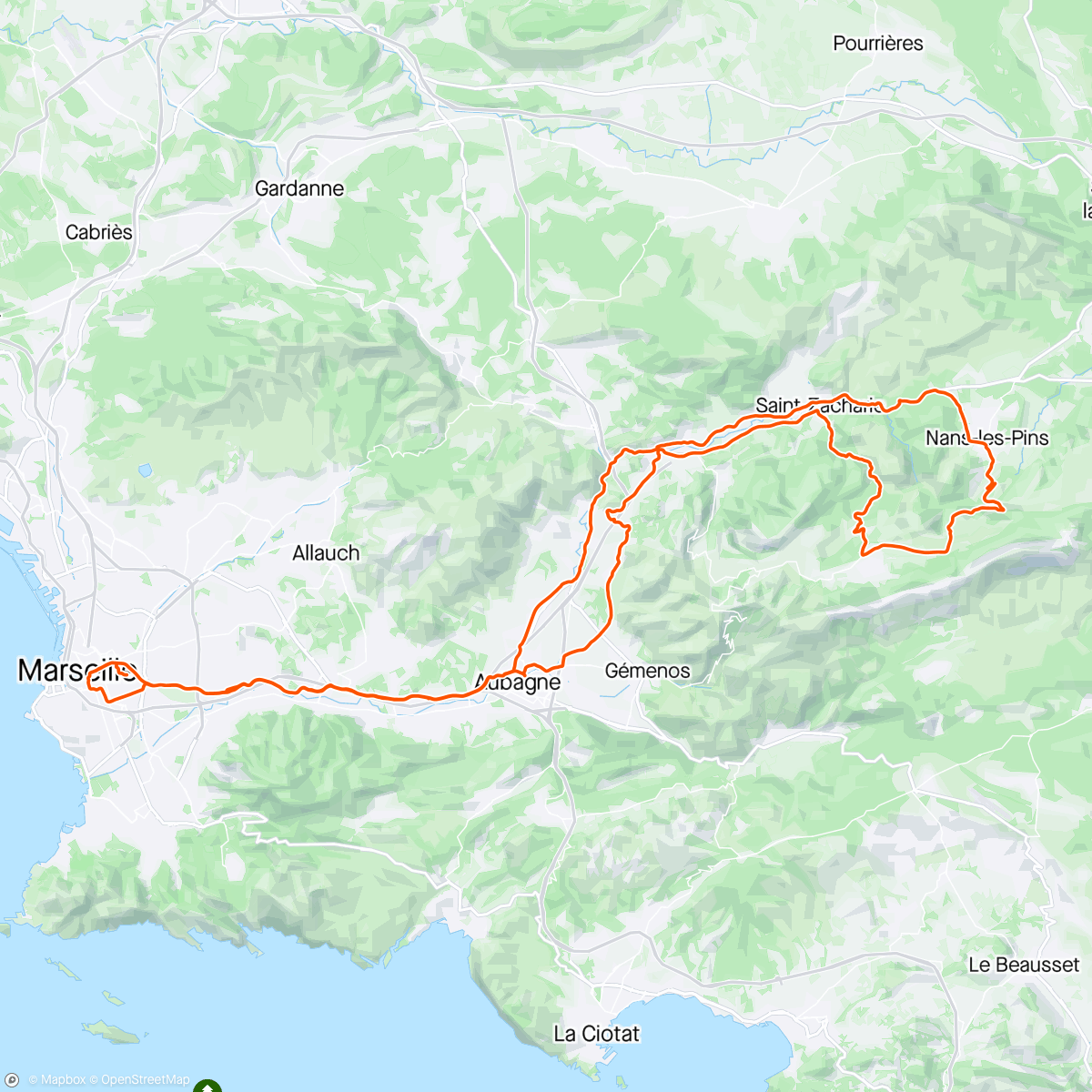 Map of the activity, DEEP COFFEE RIDE N°4