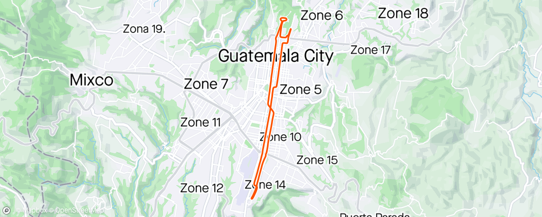 Map of the activity, Tranquilo