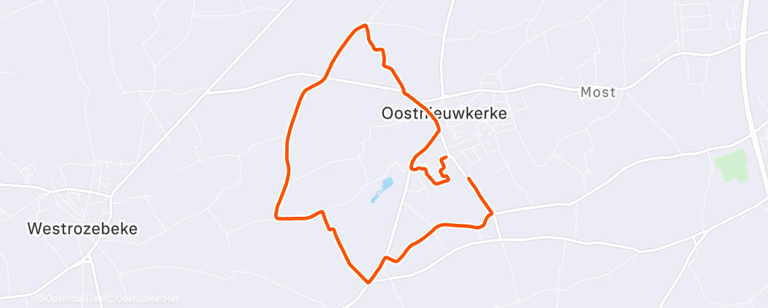 Map of the activity, Avondloop