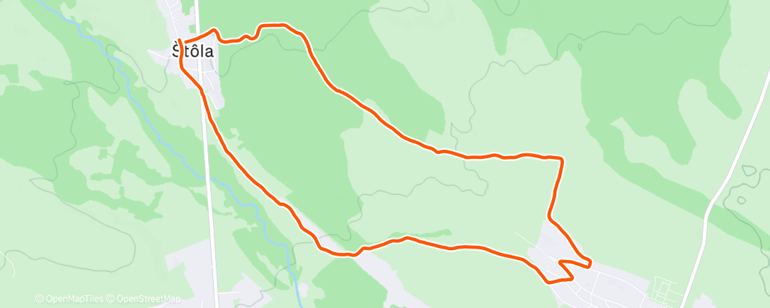 Карта физической активности (Okruh cez Batizovce)