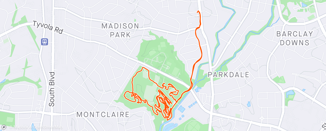 Map of the activity, BYT Birthday 🥳 Mountain Bike Ride