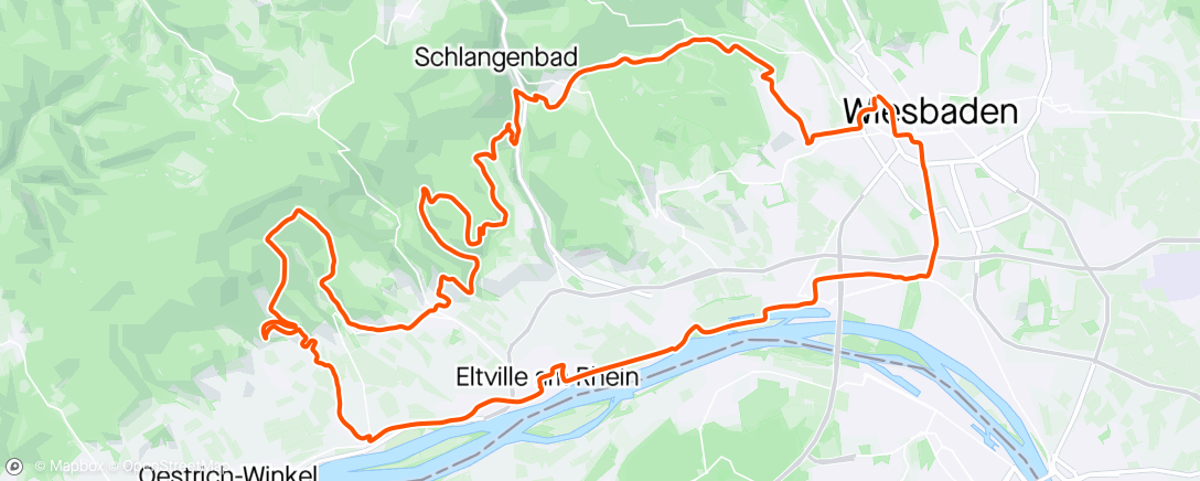 Map of the activity, Wiesbaden Gravelrunde