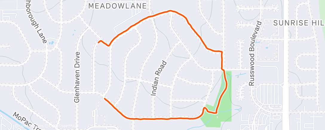 Map of the activity, Lunch Walk