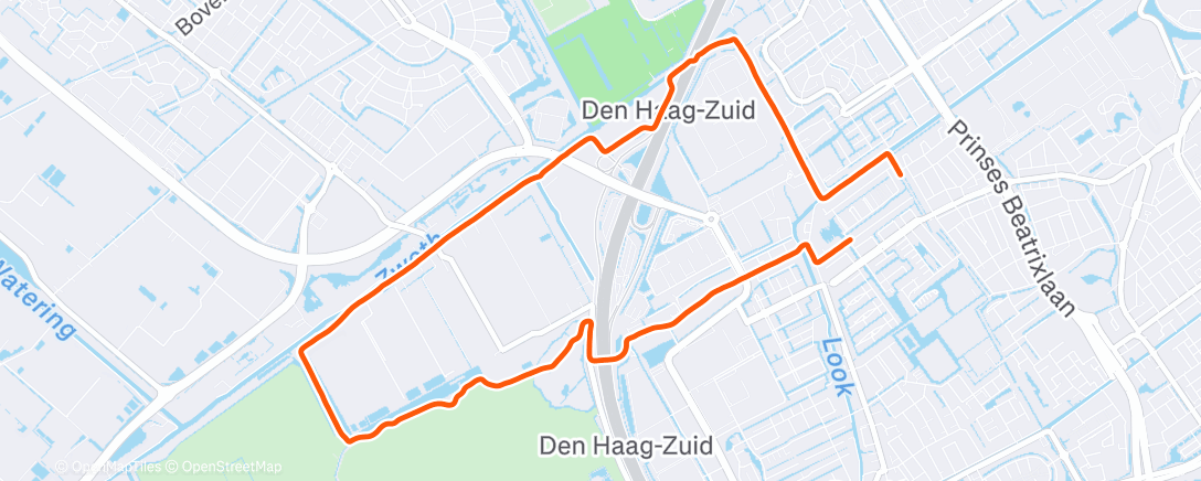 Map of the activity, Lunch Run