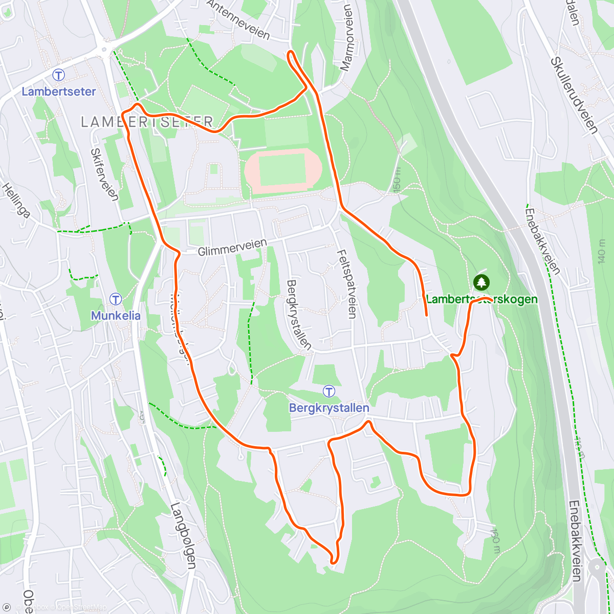 Map of the activity, Morning Run - Terskel