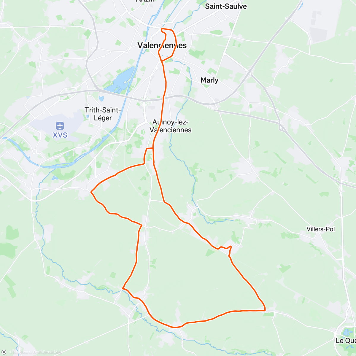 Map of the activity, 4 jours de dunkerque stage 3