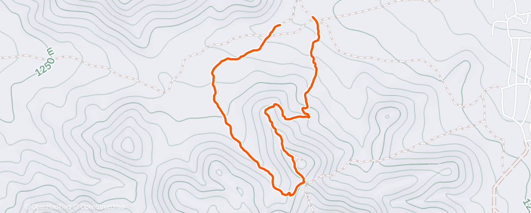 Map of the activity, Morning Hike