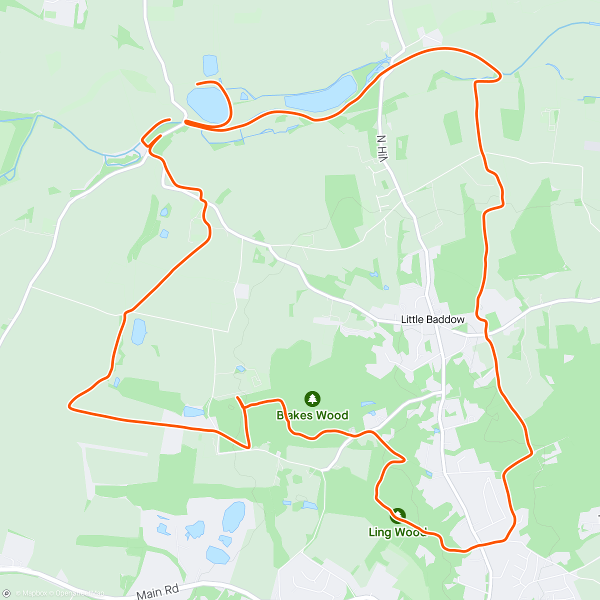 Map of the activity, Trifarm 15k Spring trail run