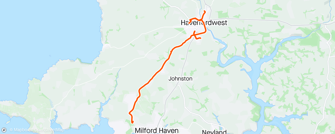 Map of the activity, 🚲 to work 1 & 2 🚲🌈NHS 🌈