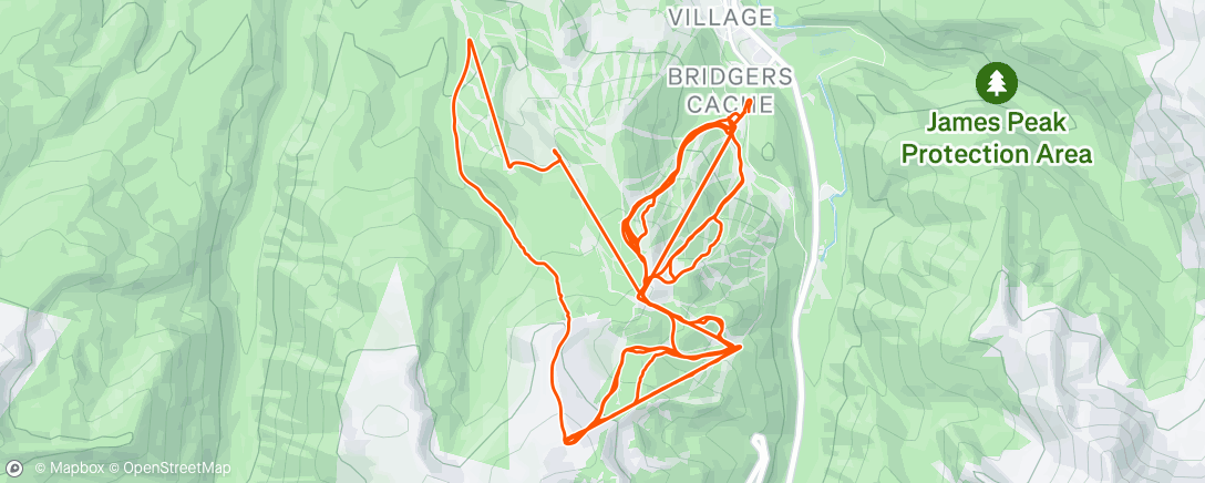 Map of the activity, Phone rescue success, otherwise solo ripping