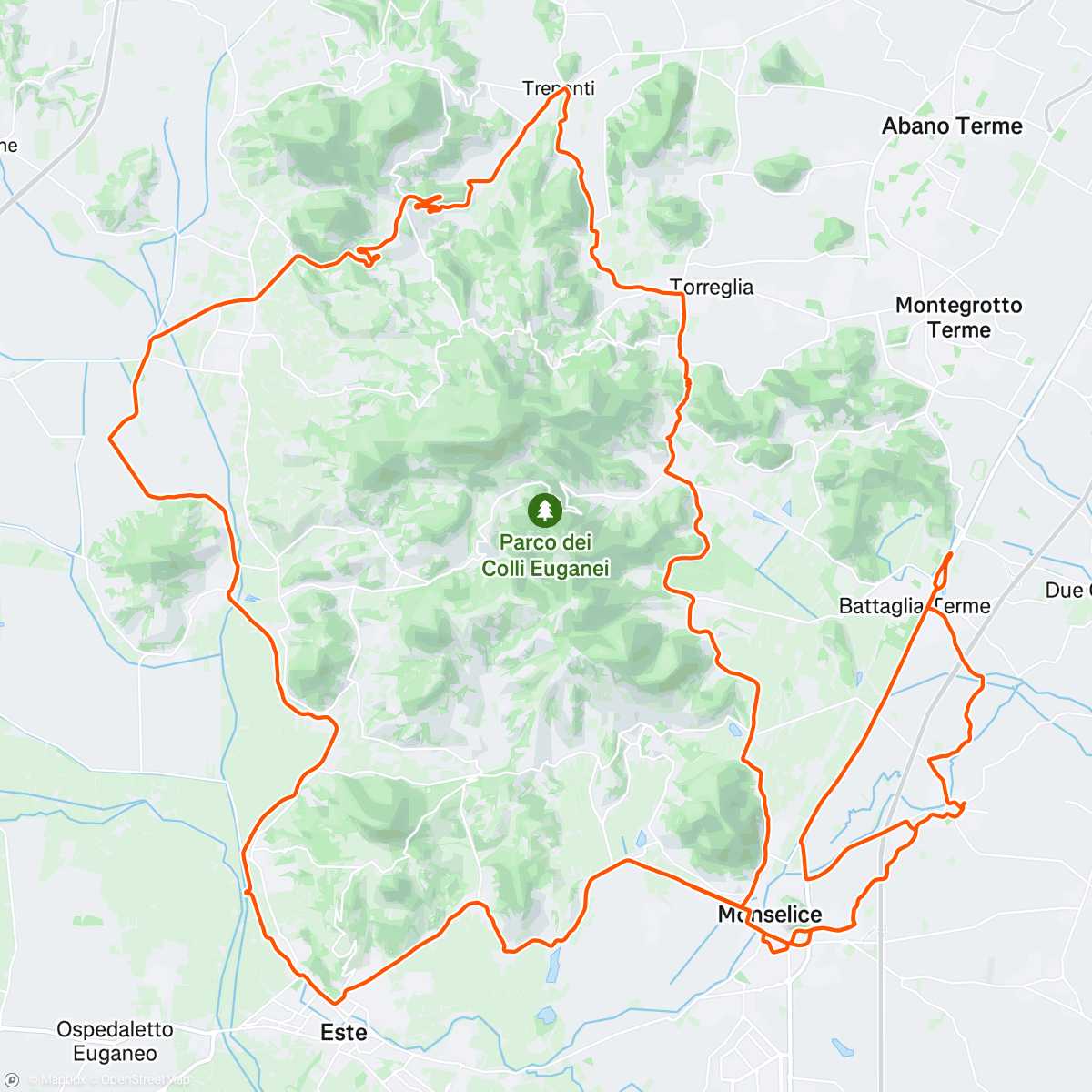 Mapa de la actividad, Wet Ride