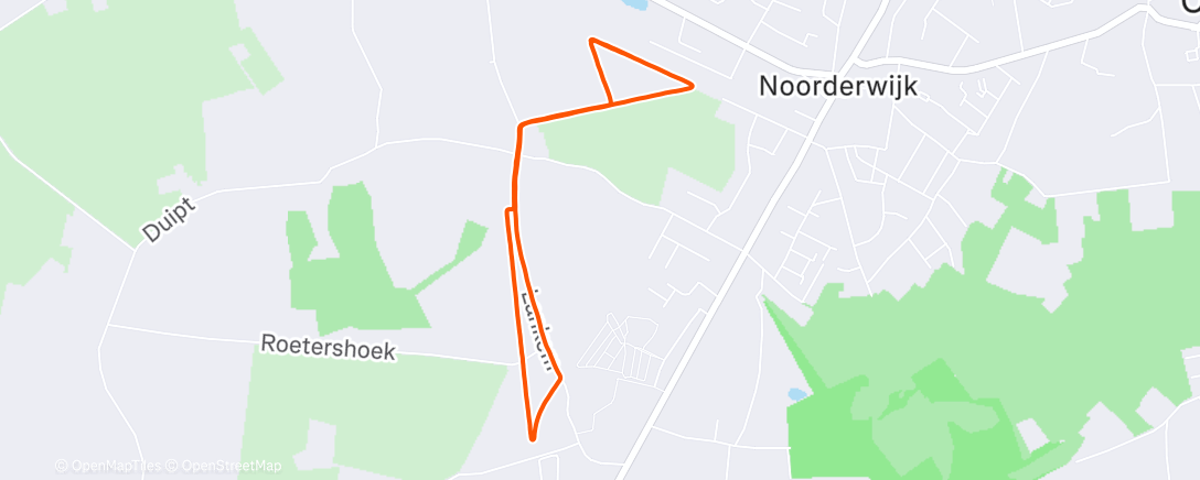 Map of the activity, Ochtendloop