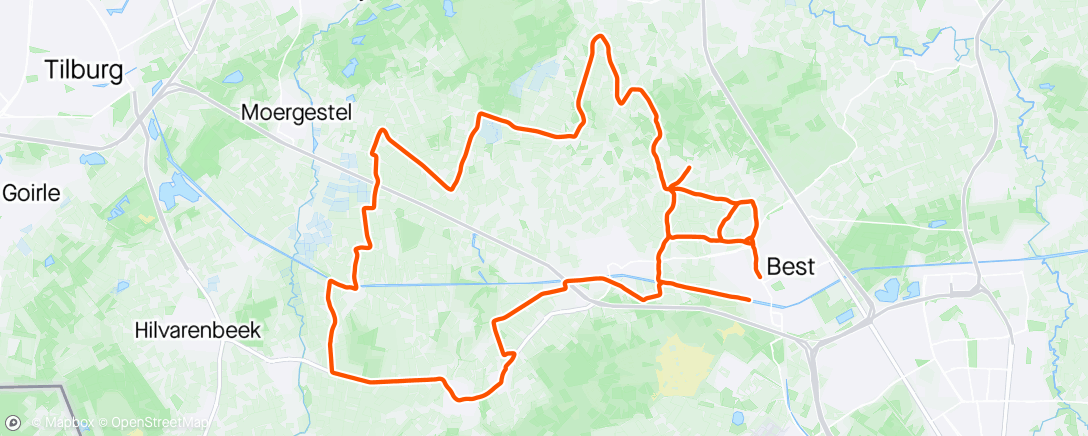 Map of the activity, Avondrit, Night riders