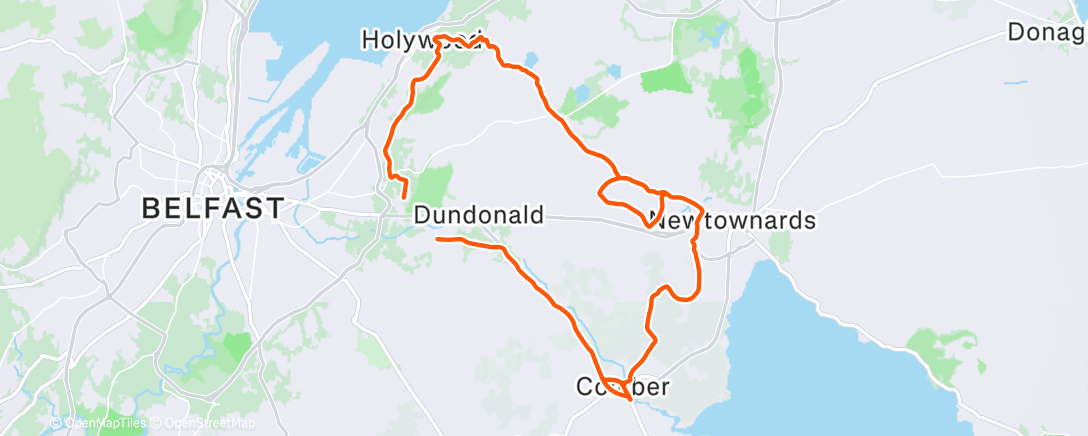 Map of the activity, Morning Ride