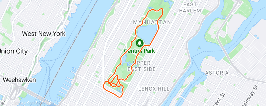 Mapa da atividade, Zwift - Lady Liberty in New York