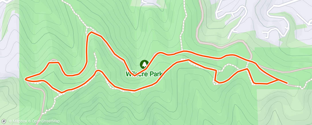 Map of the activity, Laurel hike