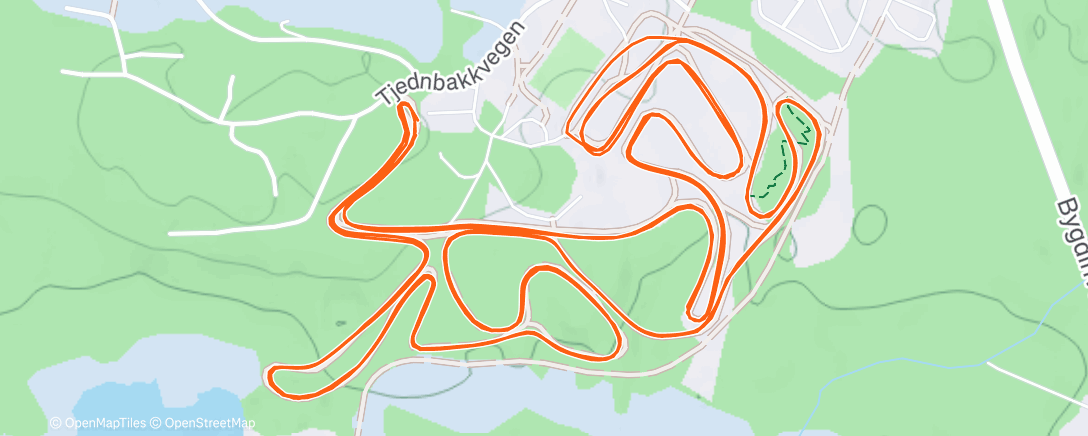 Map of the activity, Sesongens første ⛷️