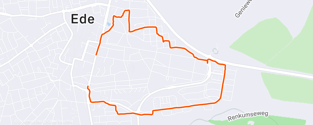 Карта физической активности (Lunch Run)