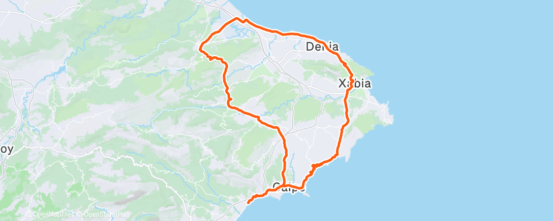 Map of the activity, 2025-12-09Ride