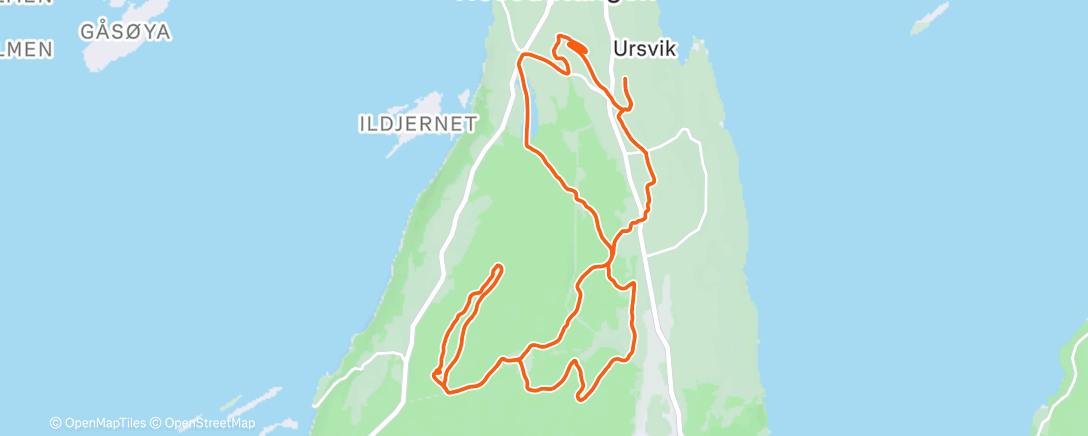 Map of the activity, på FatCAAD’n, minst et år siden sist🤔 Måsåtjern, Flaskebekktjern og Skoklefalltjern gøy med is🤩