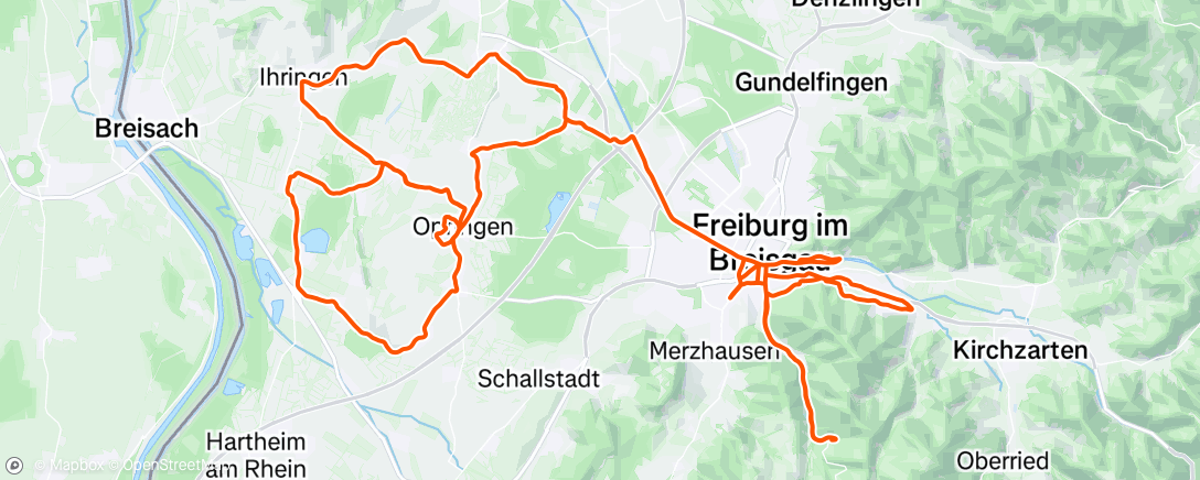 Mapa da atividade, Mittagsradfahrt