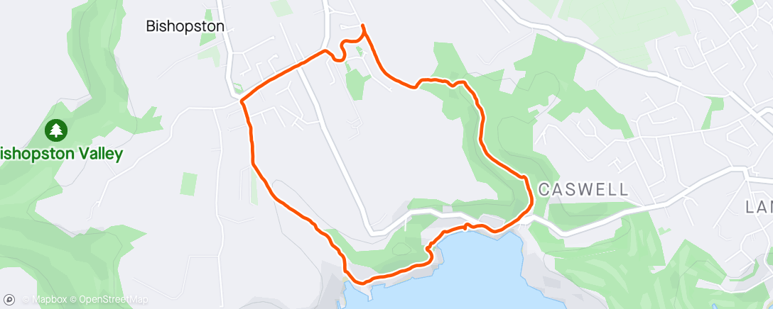Карта физической активности (Brandy Cove to Caswell)